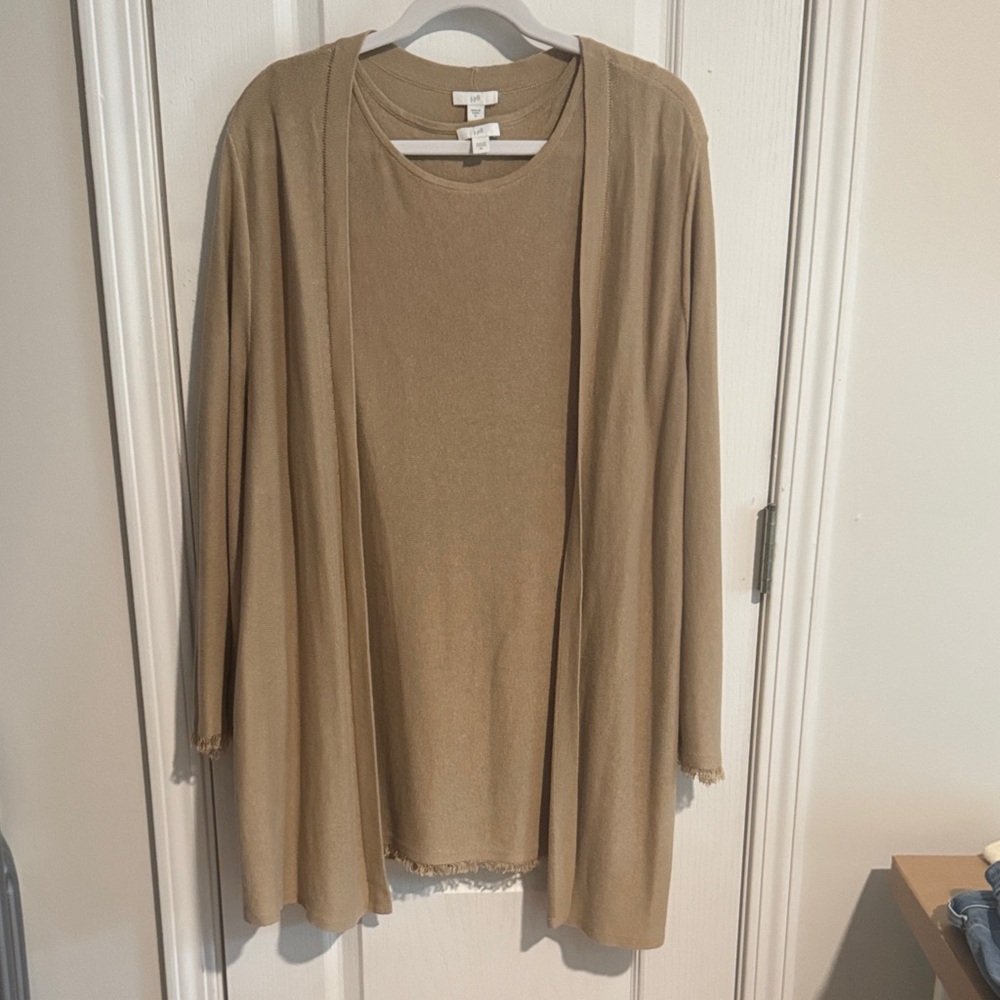 J.Jill Cardigan + Tank Set
